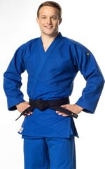 Кимоно Мизуно Бест 2 СЛИМ ФИТ - синьо, IJF лицензирано